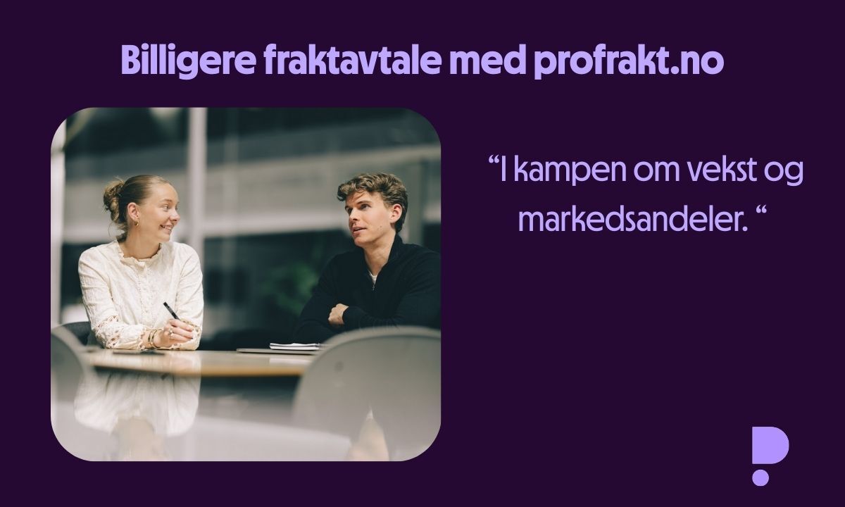 Billigere fraktavtale med profrakt.no