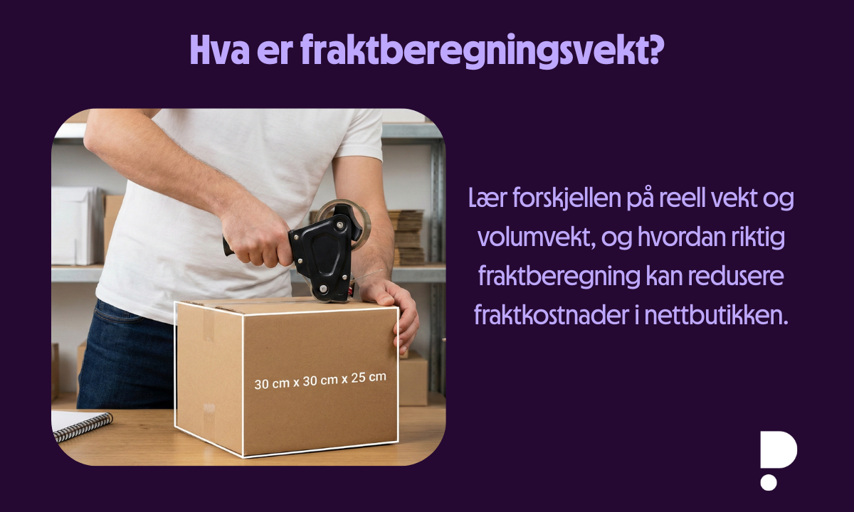 Blog Header: Hva er fraktberegningsvekt?